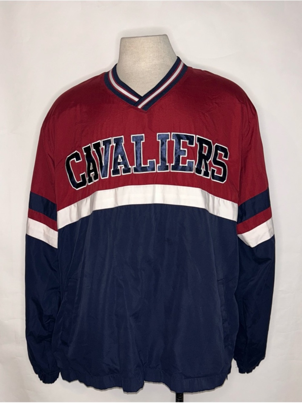 NBA Cavaliers Red White Navy Lightweight Shirt Jacket